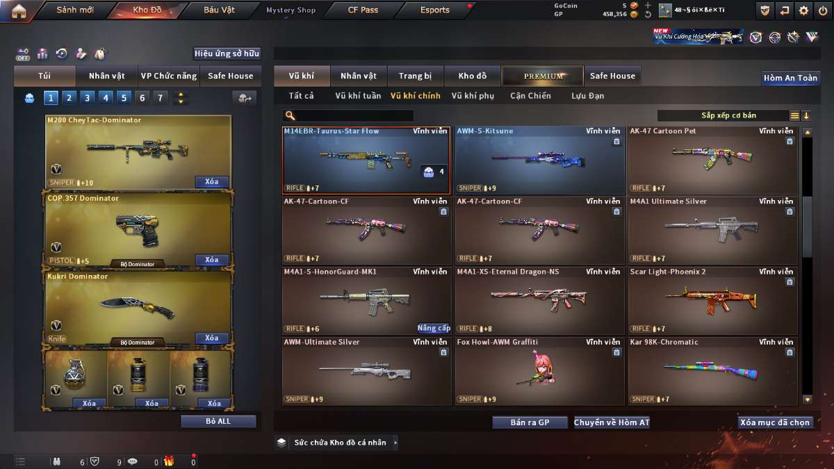 shop acc cf uy tin gia re